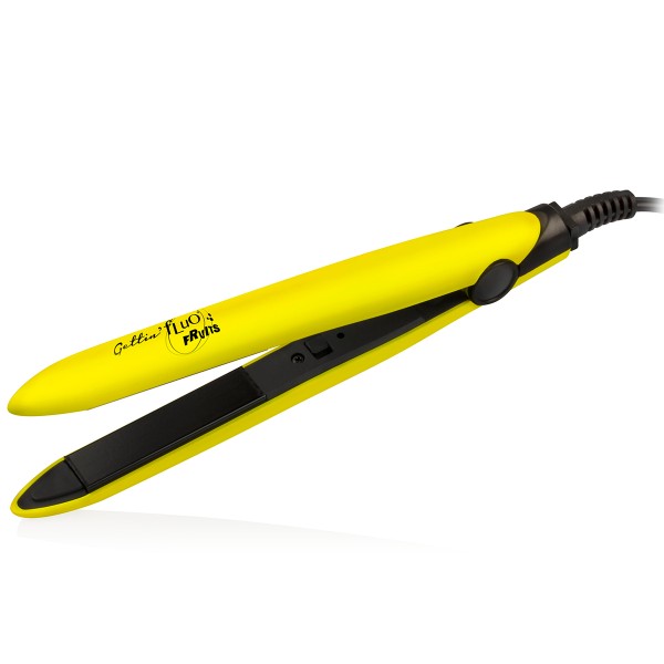 B378G - Gettin Fluo Fruits Mini Hair Straightener piastra da viaggio per capelli lemon