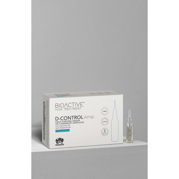 FARMAGAN Bioactive Hair Treatment D-Control Amp Forfora grassa 10 X 7.5 ML