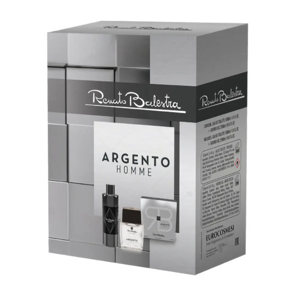 RENATO BALESTRA Argento Pour Homme AFTER SHAVE 100ml + Shower Gel 250ml