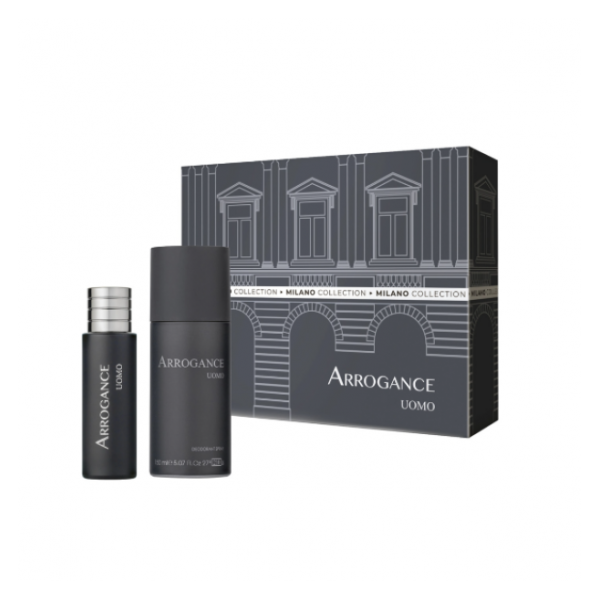 Arrogance Uomo Eau De Toilette 30 ml + Deo Spray Cofanetto