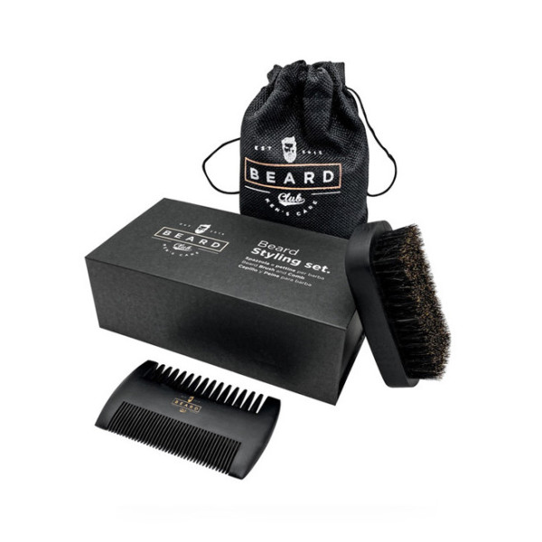 KEPRO- STYLING SET BARBA BEARD CLUB in legno