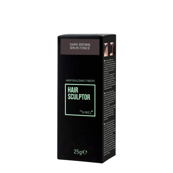 Sibel Hair Sculptor Hair Building Fibers Dark Brown 25gr - fibre infoltenti