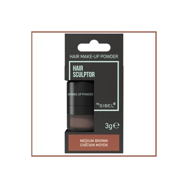 Sibel HAIR SCULPTOR hair make-up powder 3 g. - MEDIUM BROWN